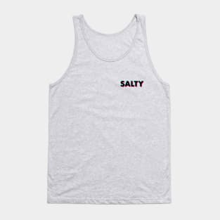 Salty Glitch Black Small Tank Top